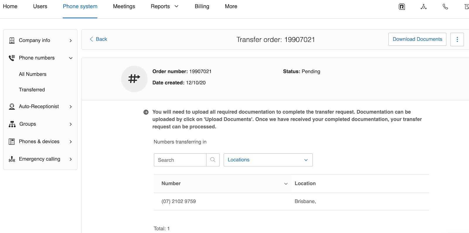 How to submit an order Porting RingCentral Support
