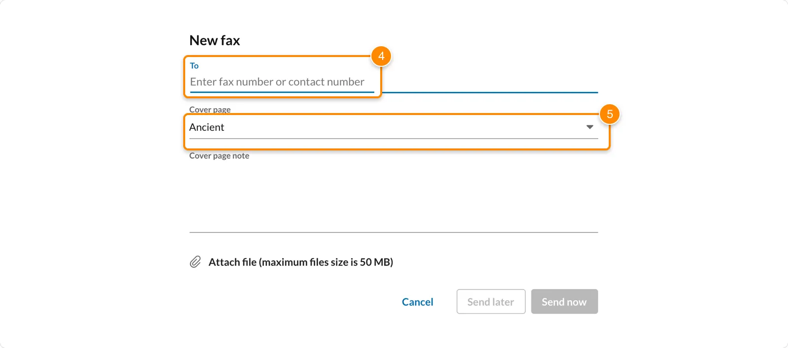 Sending a fax | RingCentral MVP