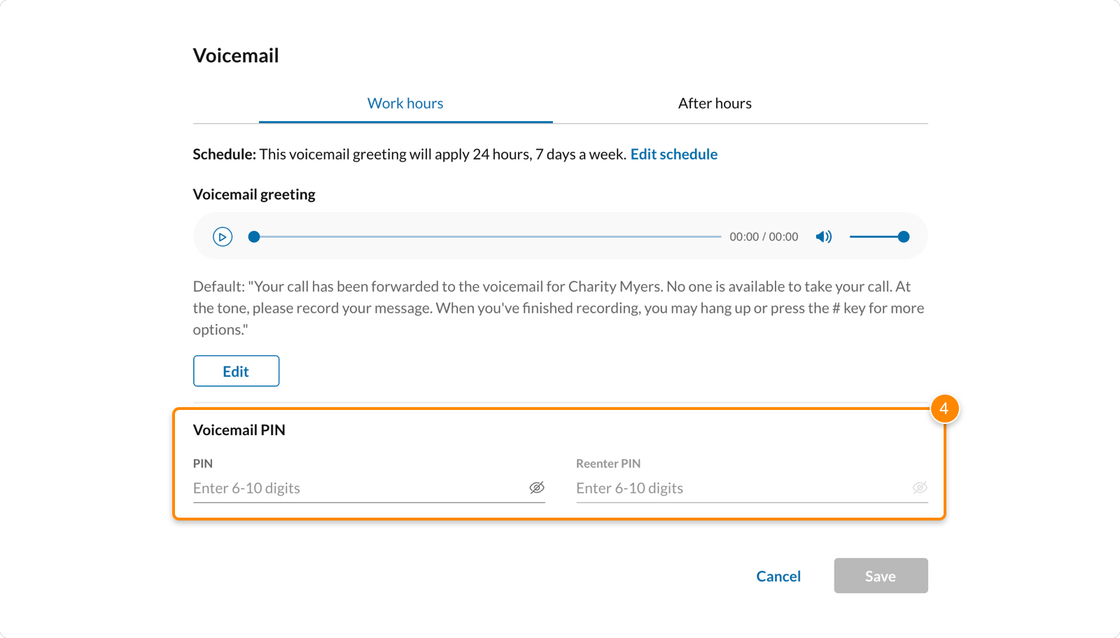 Changing a RingCentral account PIN RingCentral Support