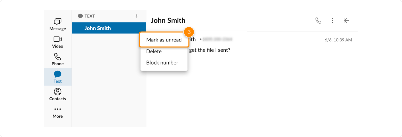Managing text messages in the RingCentral app RingCentral MVP