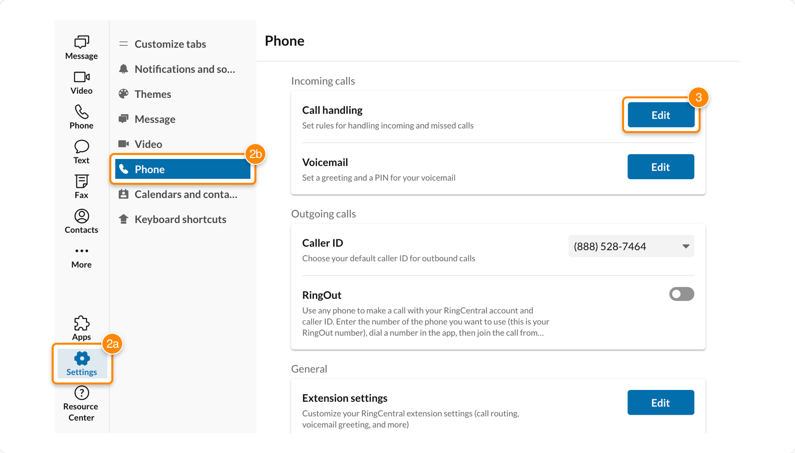 Rearranging the ring order of your numbers and devices RingCentral MVP
