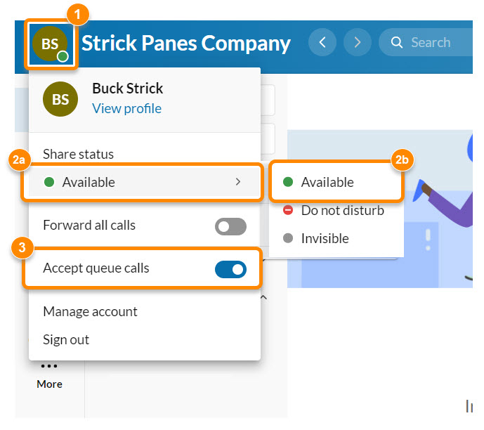 Setting up your RingCentral app desktop and web to receive queue calls