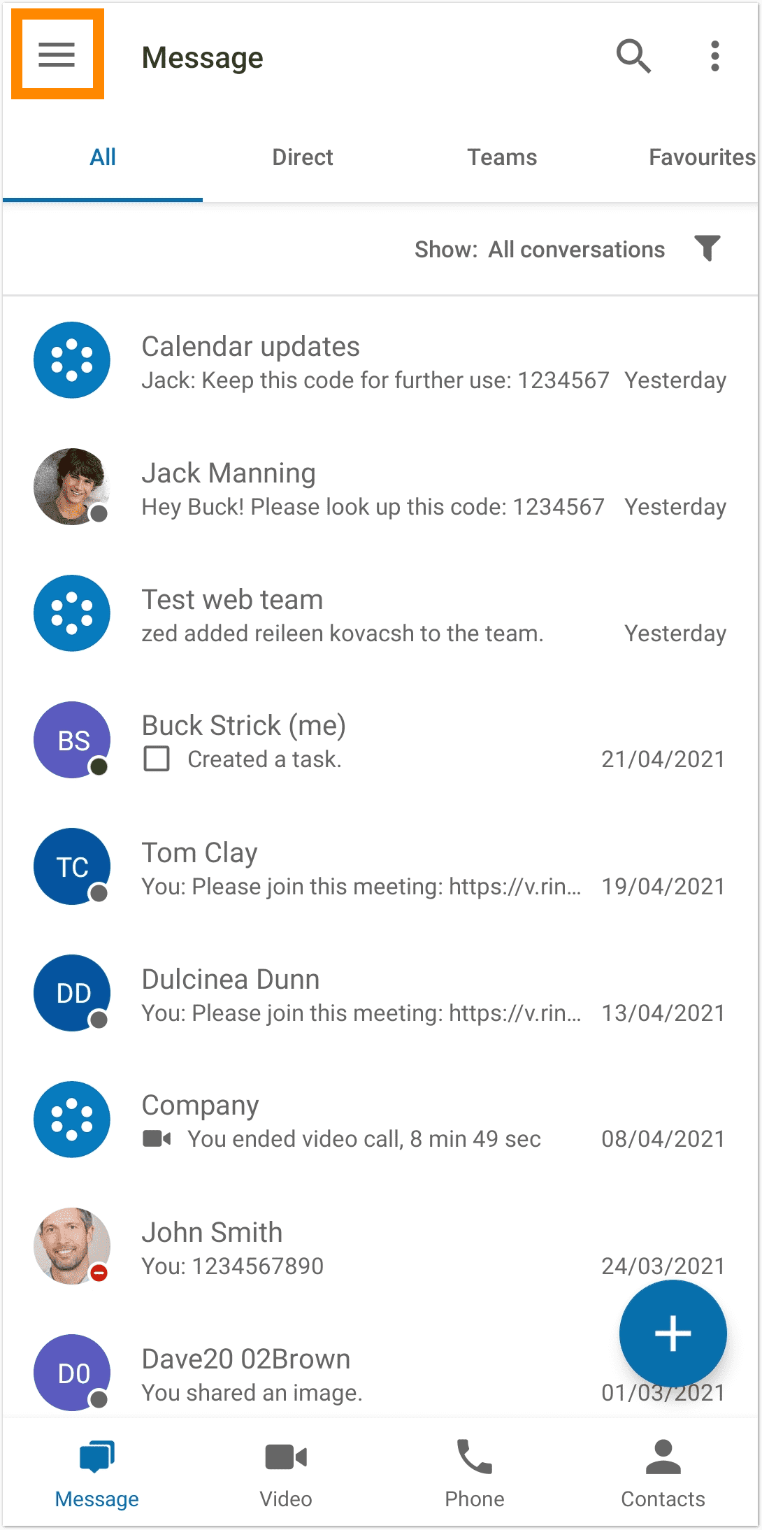 Switching the video service on RingCentral mobile app RingCentral Video