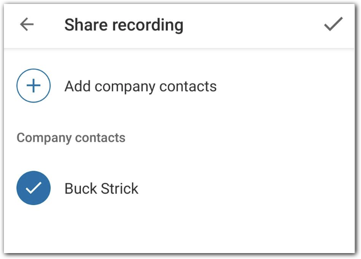 Share a RingCentral Video meeting recording for mobile — RingCentral Help Center