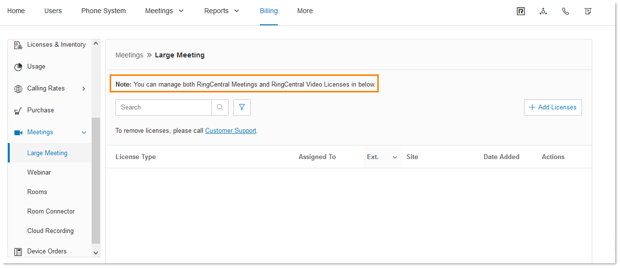 Dual Mode licensing and billing RingCentral MVP