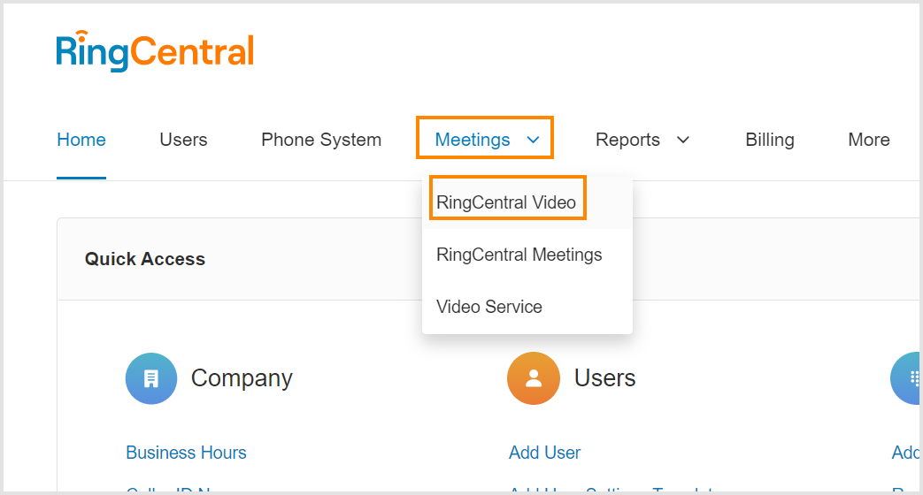 Managing security settings RingCentral inar