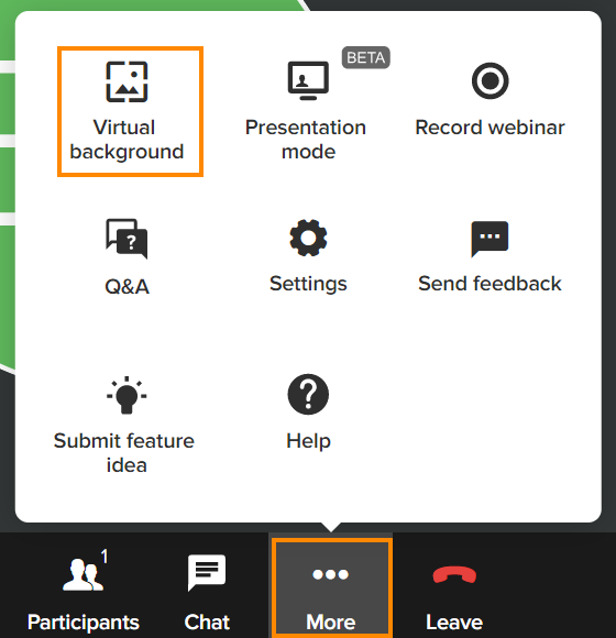 Managing virtual backgrounds and presentations RingCentral inar
