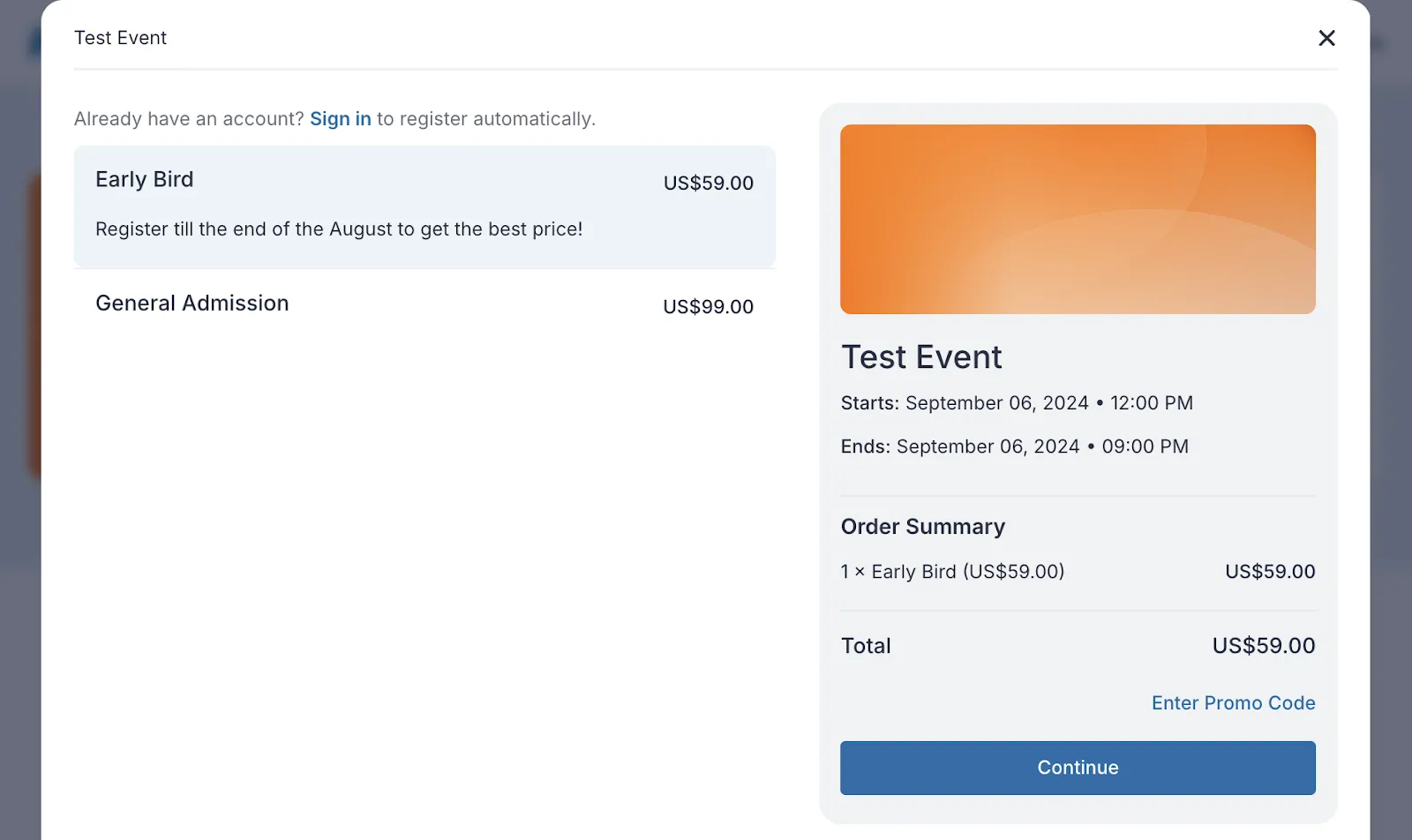 Newly designed registration form