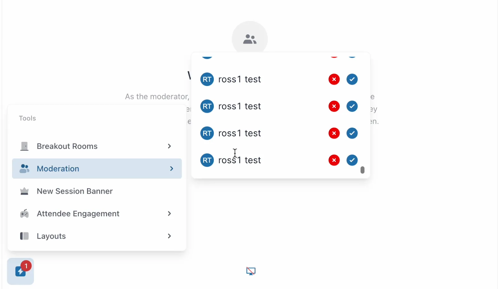 Move Sessions moderation panel inside the menu