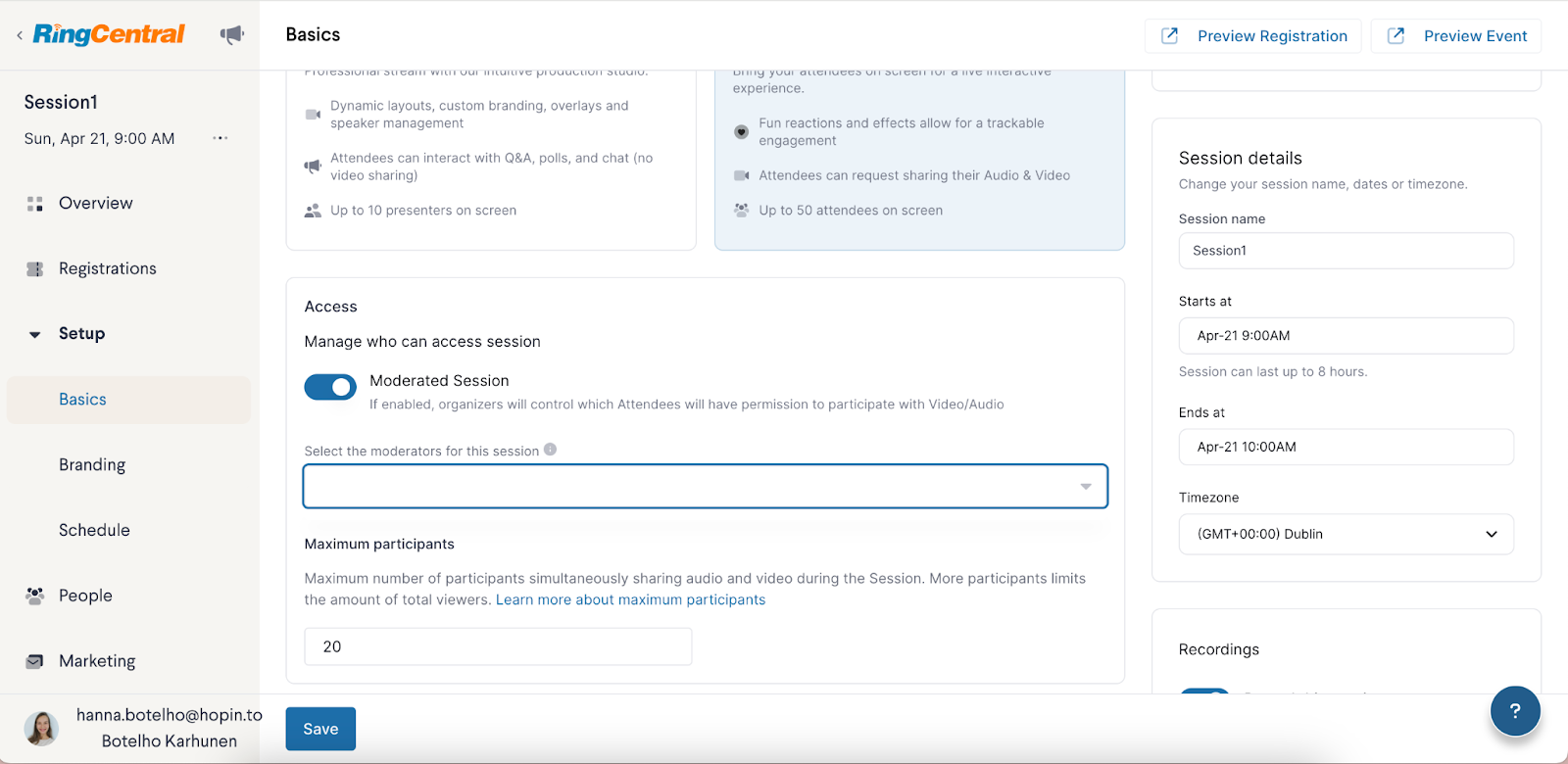 RingCentral Events Release Notes | March 2024
