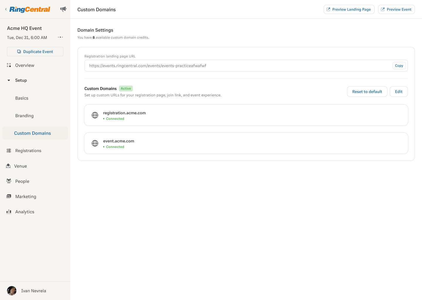 RingCentral Events Release Notes | September 2025