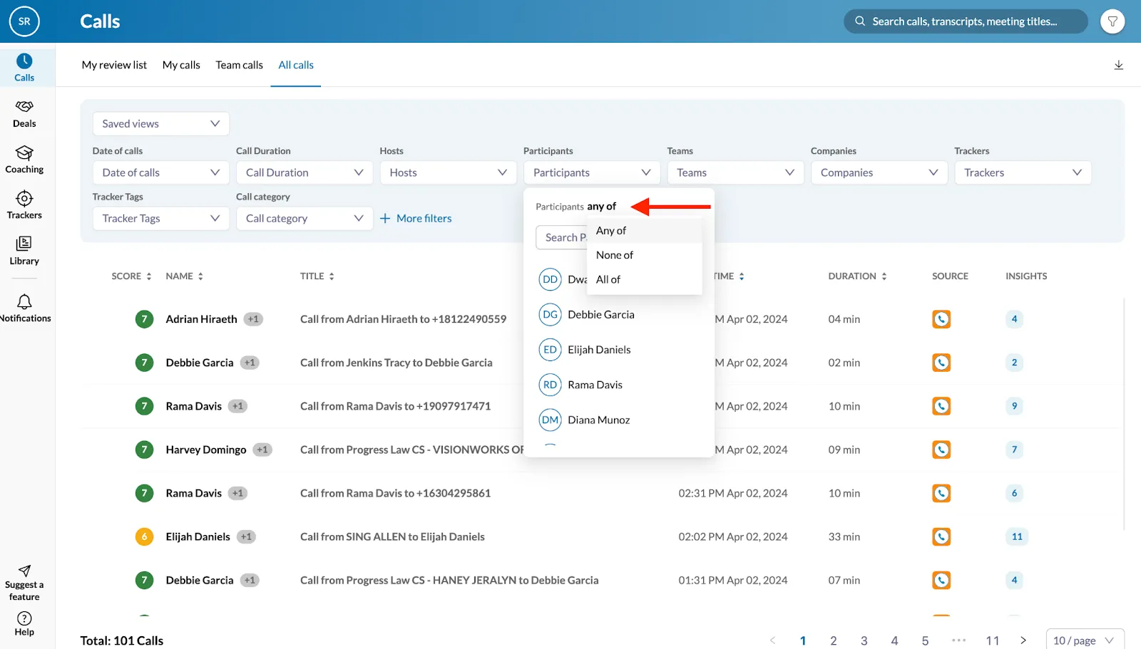 Call Filter Enhancements